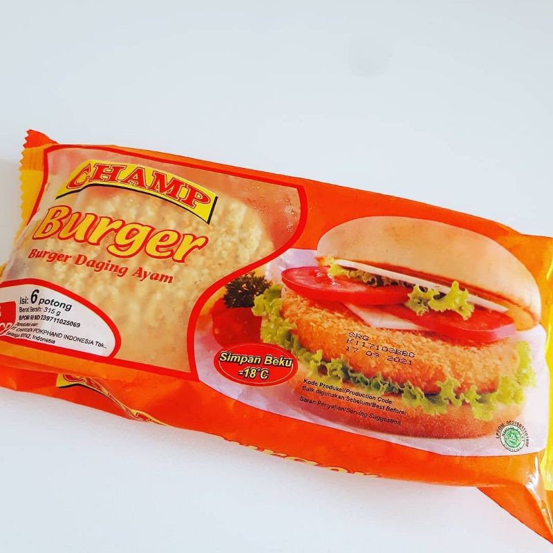 champ burger 315 gram