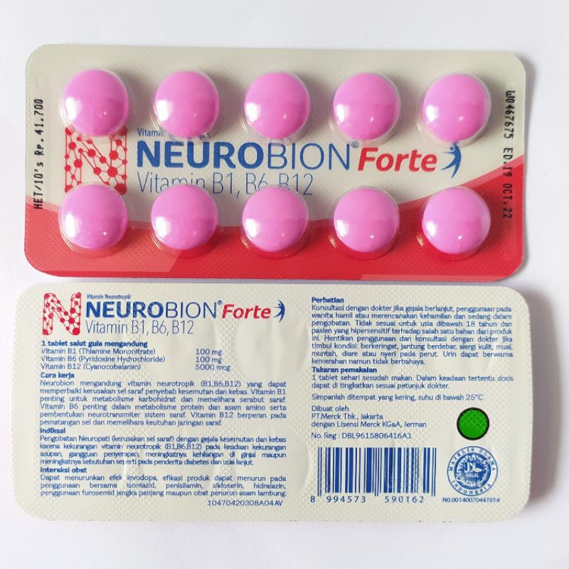 Neurobion forte isi 10 tablet