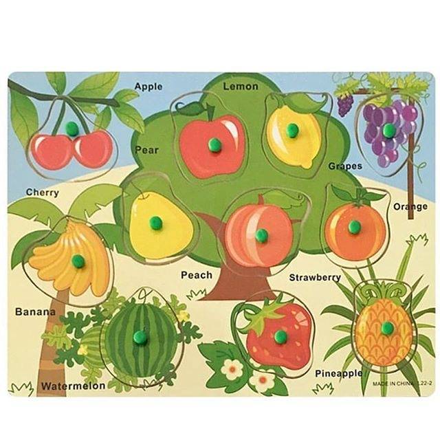 Puzzle knob buah
