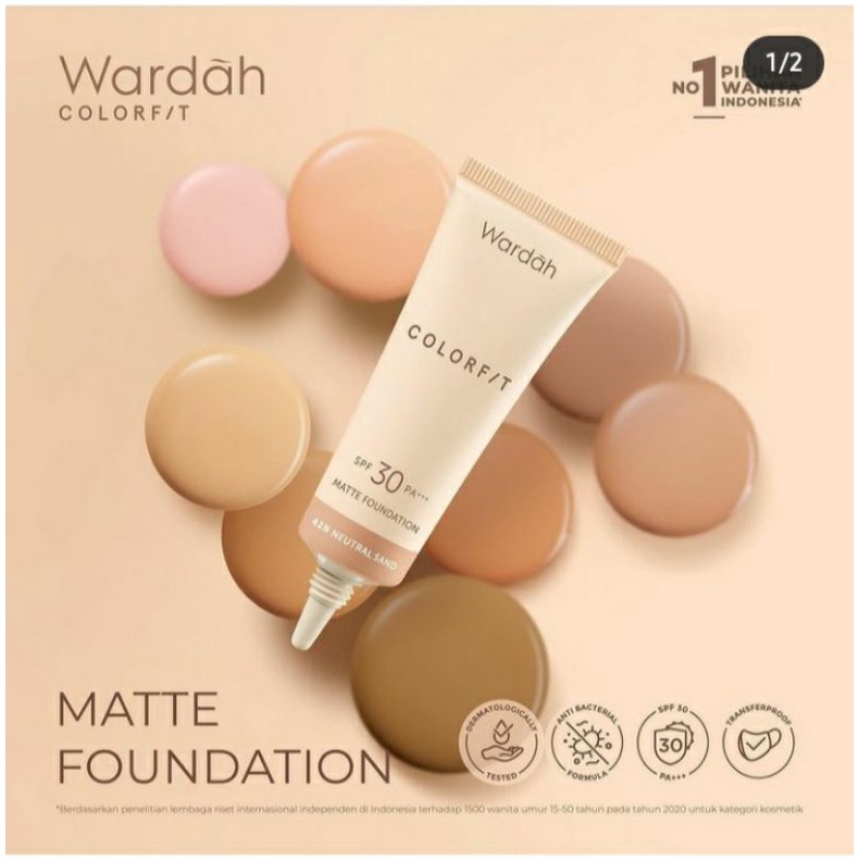 wardah colorfit foundation