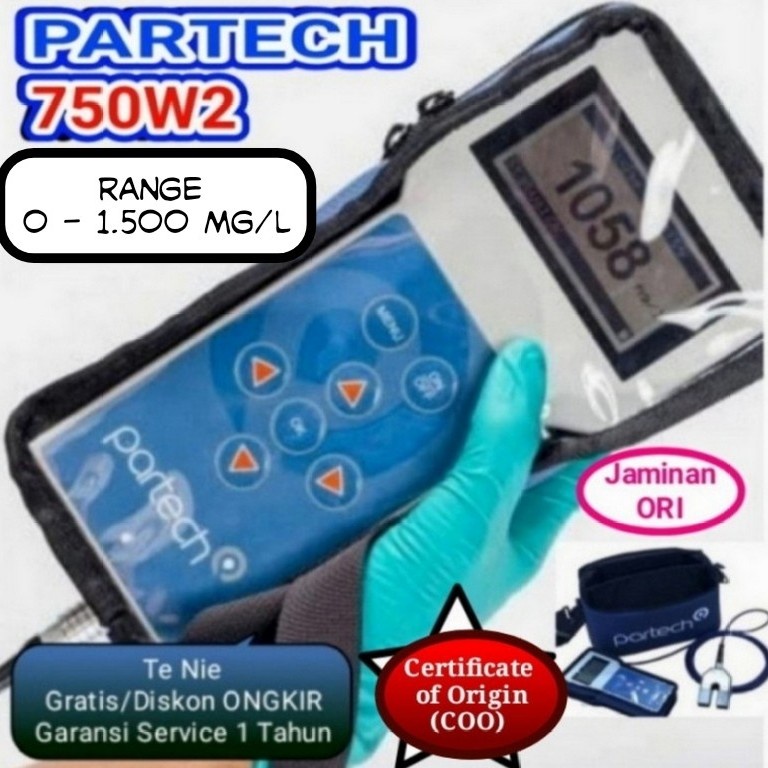 Partech TSS Meter 750W2, Range 0 - 1.500 Mg/L