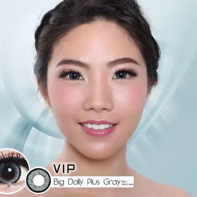 ✮ ORIGINAL Softlens VIP BIG DOLLY PLUS GREY GRAY Soflens softlense ✱