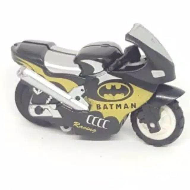 Mainan motor balap mini superhero