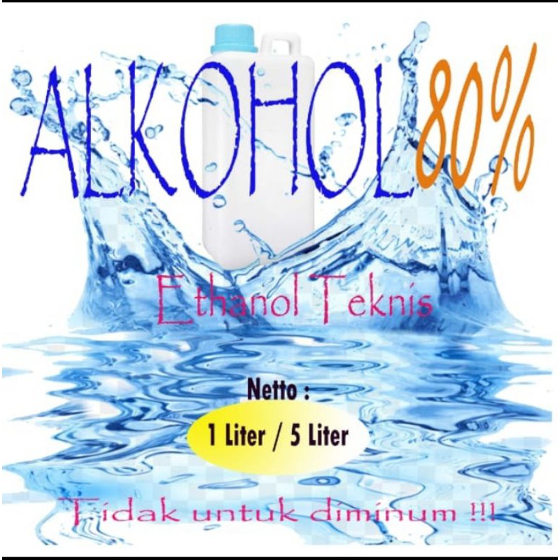 Ethanol teknis 80% 1 liter