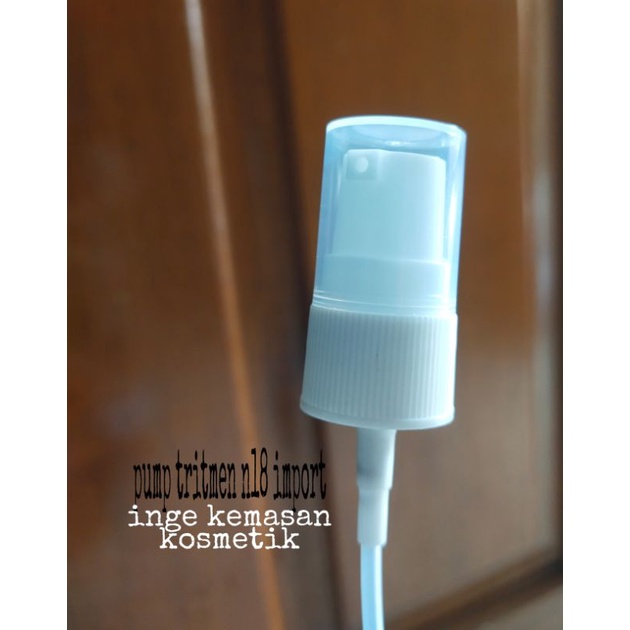 TUTUP PUMP TRITMEN NECK 18 PUTIH