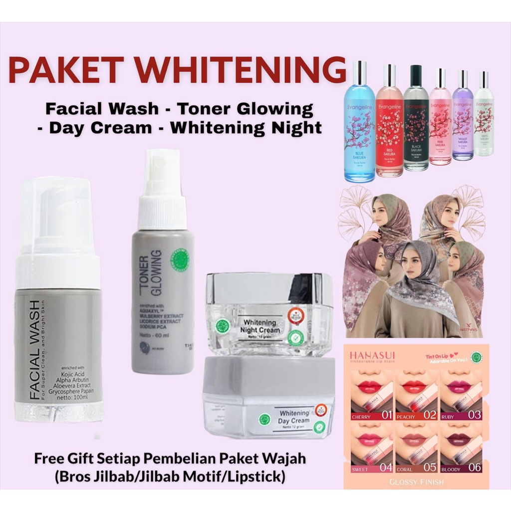 PAKET WHITENING MS GLOW (Gift Random)