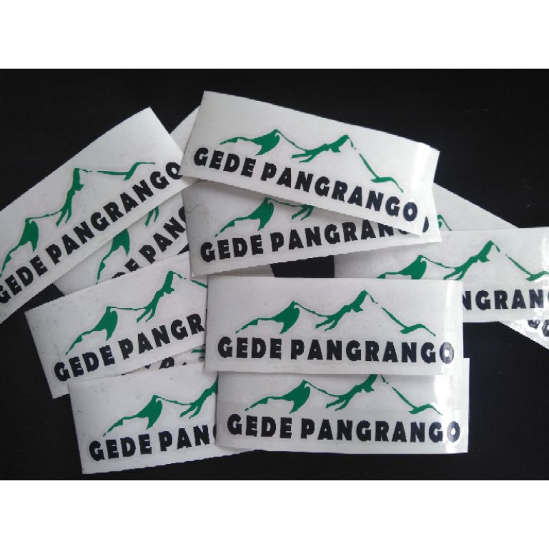 Cutting Sticker Gede Pangrango