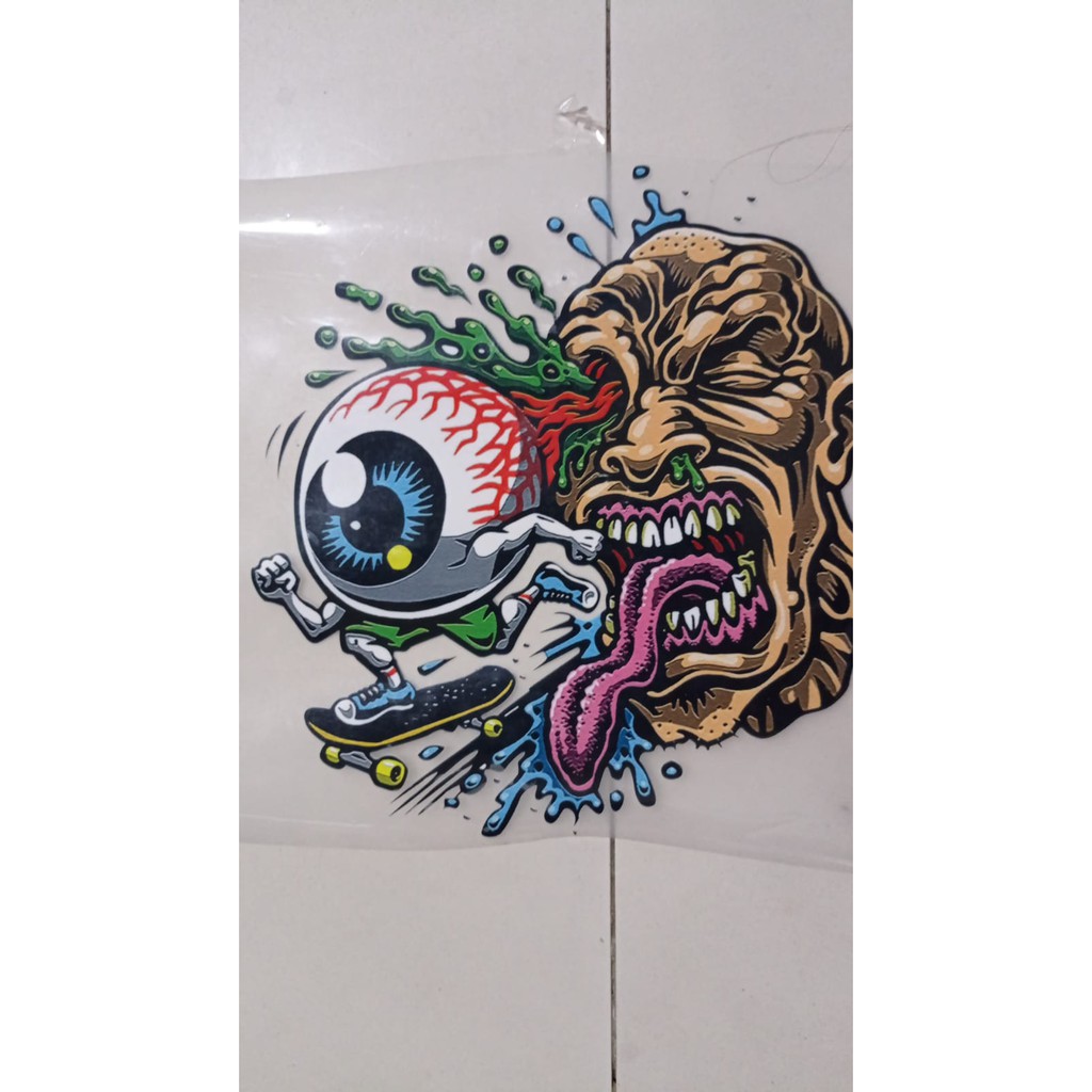 DTF monster ukuran 30x28