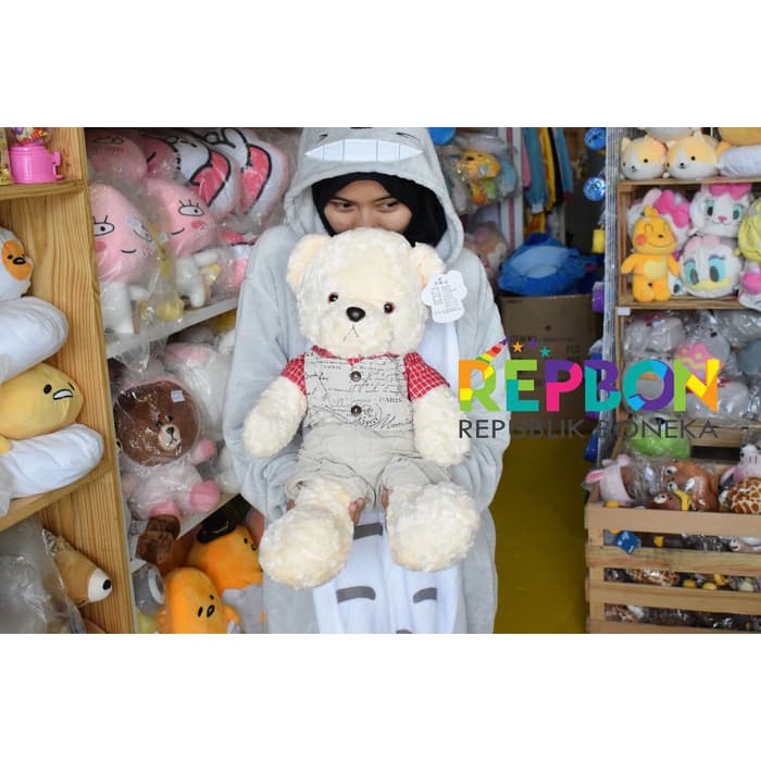 BONEKA WHITE TEDDY BEAR PUTIH BOY
