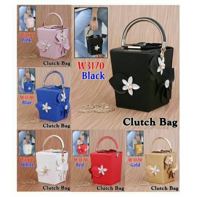 Clutch Box Bunga W3170