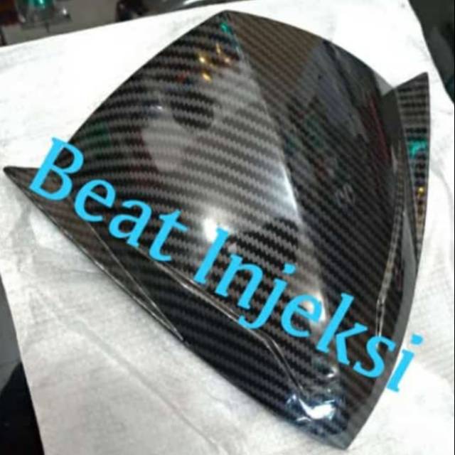 WINSHIELD VISOR BEAT INJEKSI CARBON BLACK