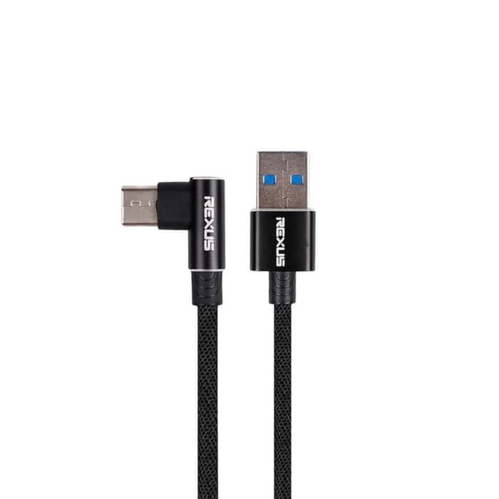 Kabel Data Rexus CB135C USB Type C 2M Fast Charging 2.4A - Cable Data