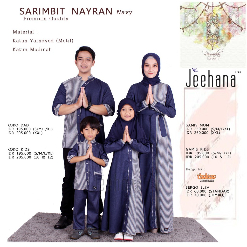 Sarimbit Nayran Navy by Jeehana