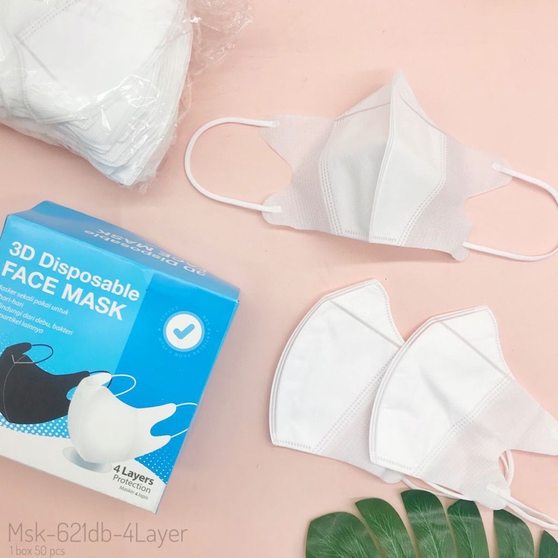 Masker Duckbill 4 ply earloop