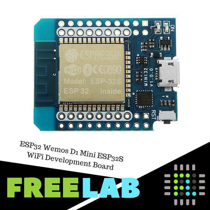 ESP32 Wemos D1 Mini WiFi Bluetooth v4 Dev Board + Pin Header