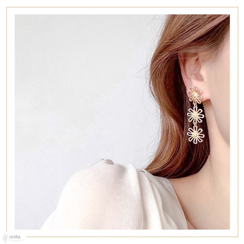 MORA - korea anting bunga / flower earrings