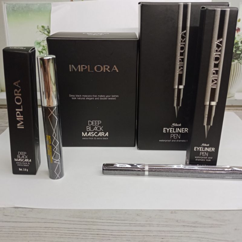 Eyeliner Implora Black Pen | Mascara Implora Deep black