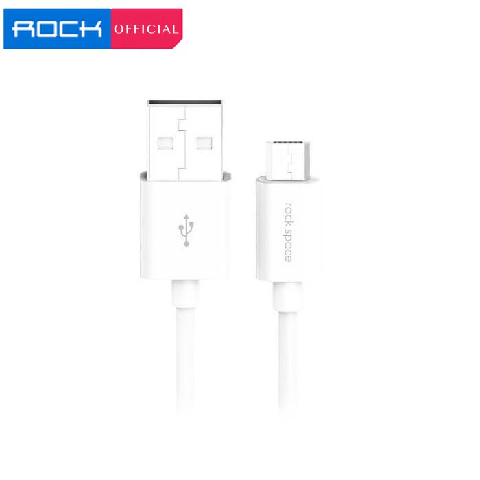 ROCK Space S08 Kabel Micro USB Type C Lightning Charge & Sync Round Cable 2A 1 Meter
