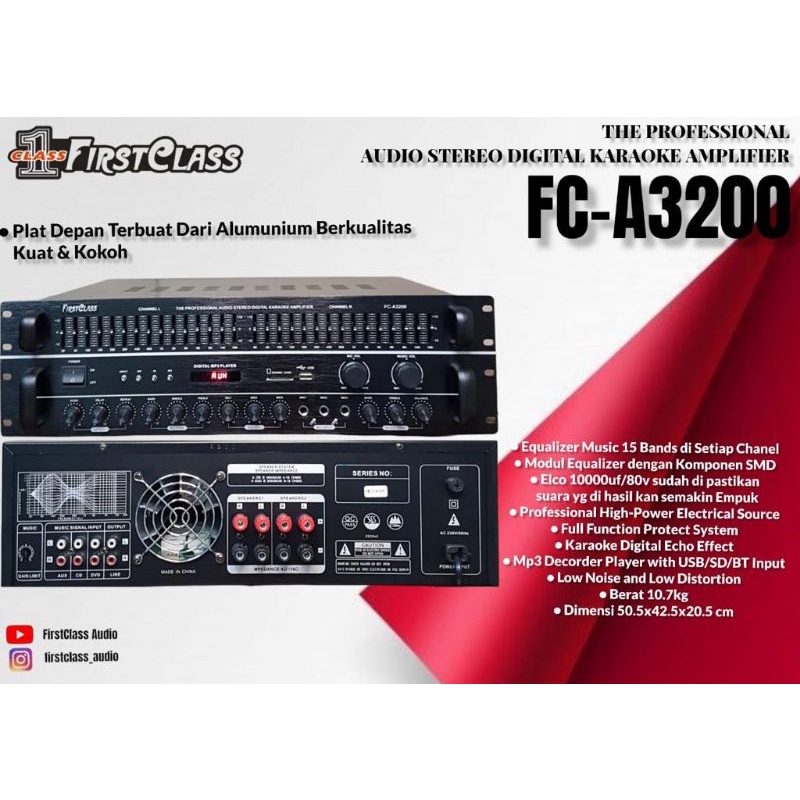 AMPLIFIER FIRSTCLASS FC-A3200.