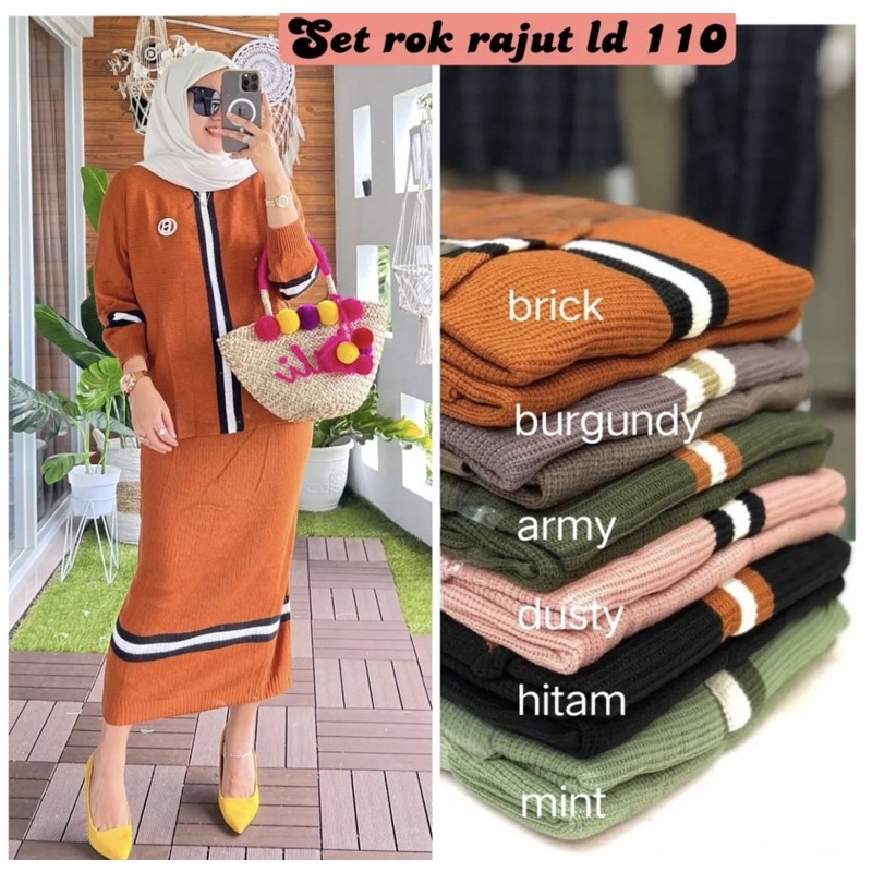 setelan rajut premium