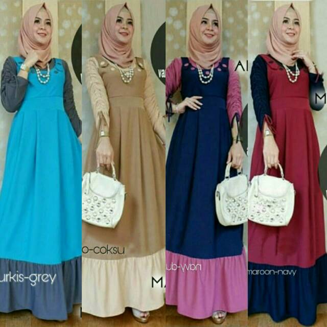 gamis turky grey