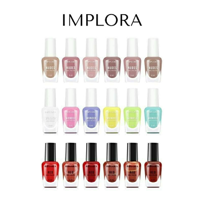 Implora nail Polish/kutek implora isi 6pcs