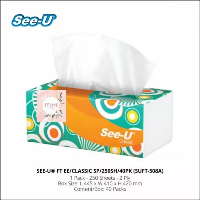 TISSUE SEE-U 250 SHEETS (2ply)