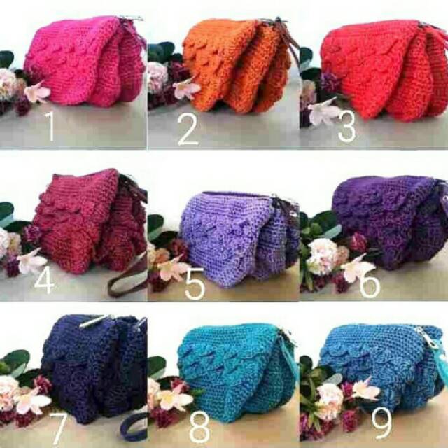 Dompet Rajut Triple