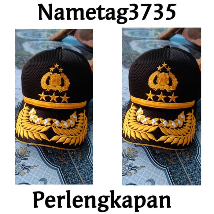 Topi Polisi Bintang 3