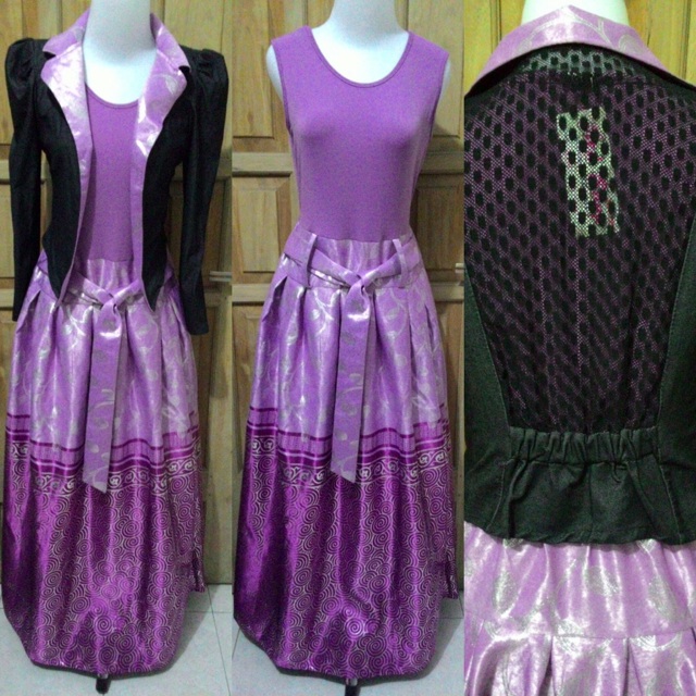 Gamis Jodha Ungu