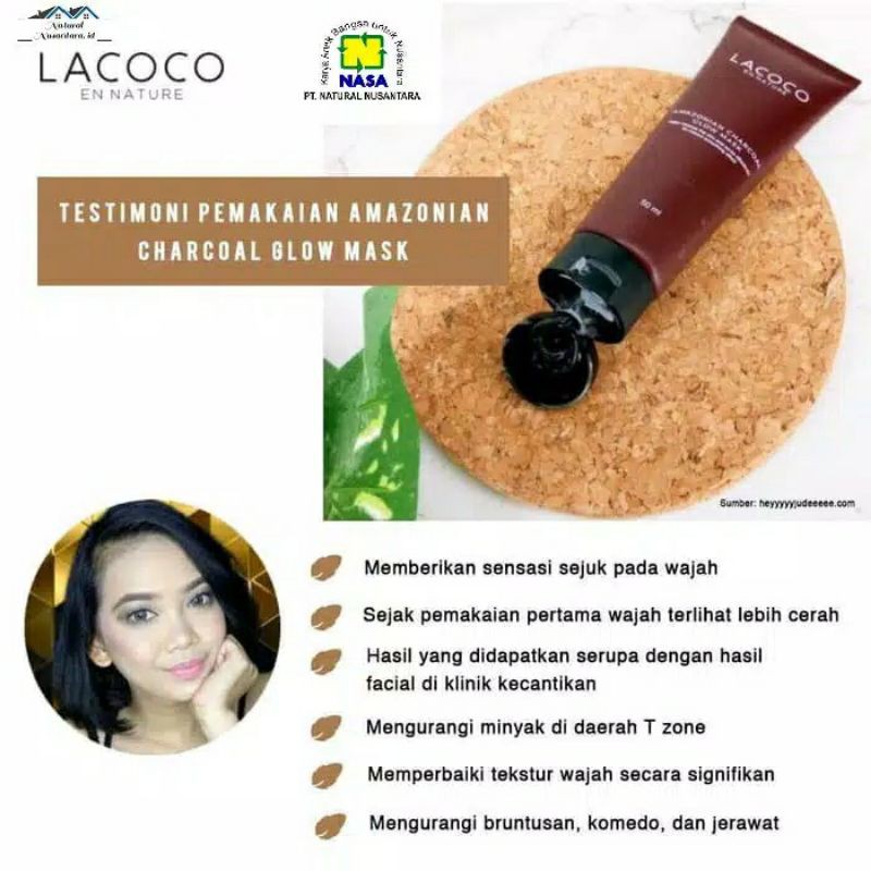 Lacoco Amazonian Charcoal Glow Mask