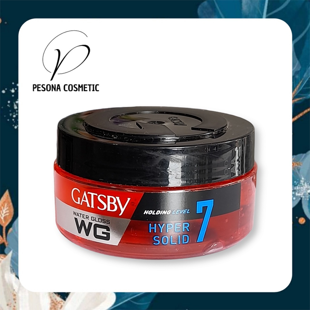 GATSBY WATER GLOSS HYPER SOLID 75 GR / GEL RAMBUT KUAT LEVEL 7