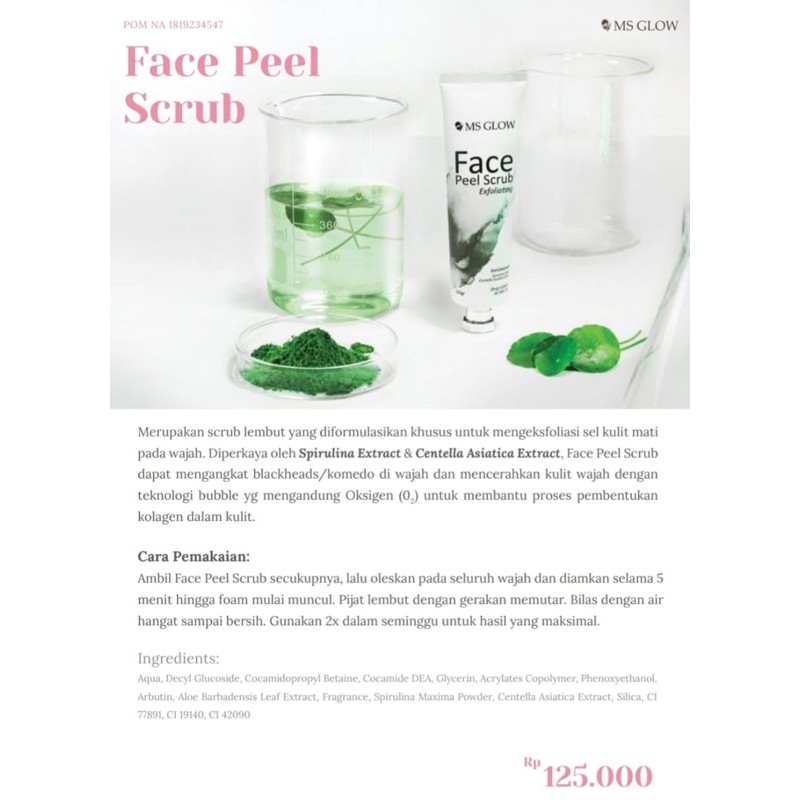 face peel scrub