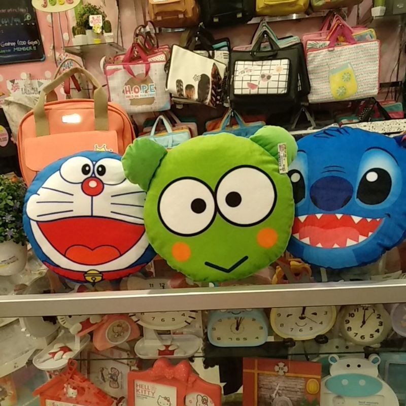 (BISA COD) BNK BONEKA KEPALA DORAEMON KEROPPI STITCH