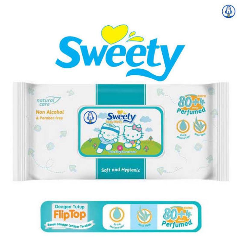 SWEETY WIPES 80+4 PARFUMED