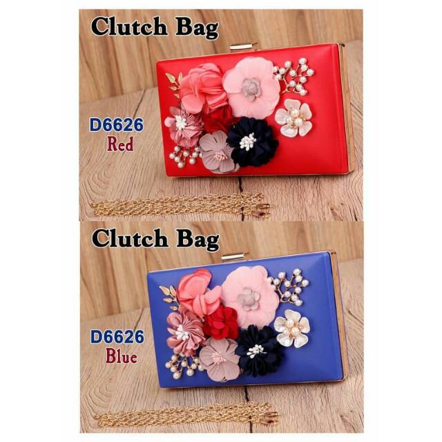 Clutch Bunga Pesta D6626