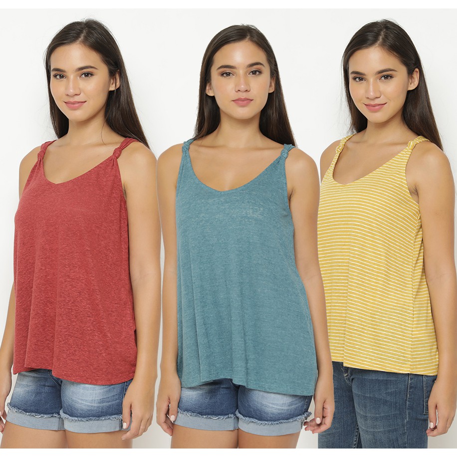 ONT Linen Knotted Top