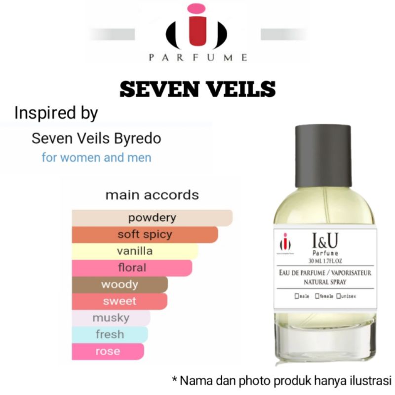 I&U PERFUME SEVEN VEILS extrait de Perfume