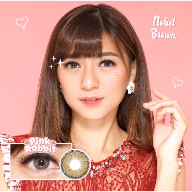 Nobel Brown Pink Rabbit Lens