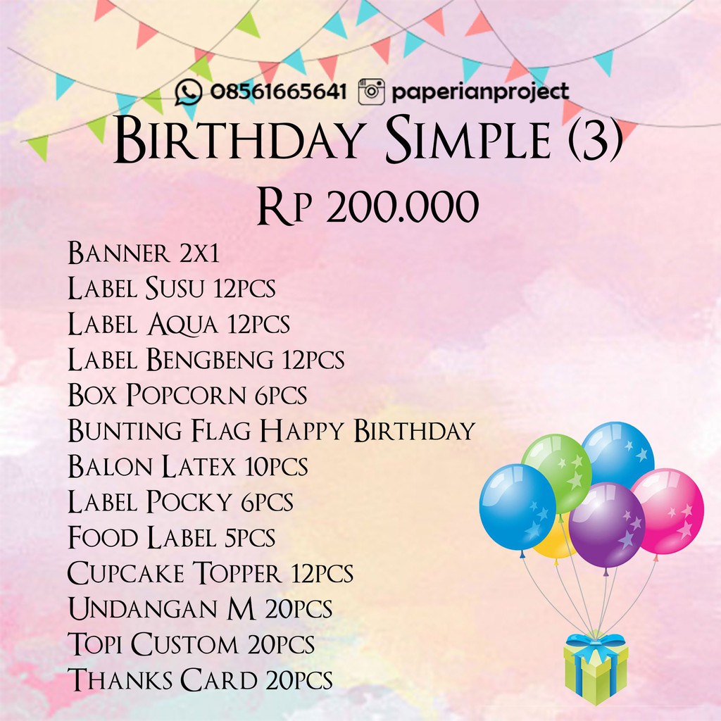 Dessert Table Custom Birthday Simple 3
