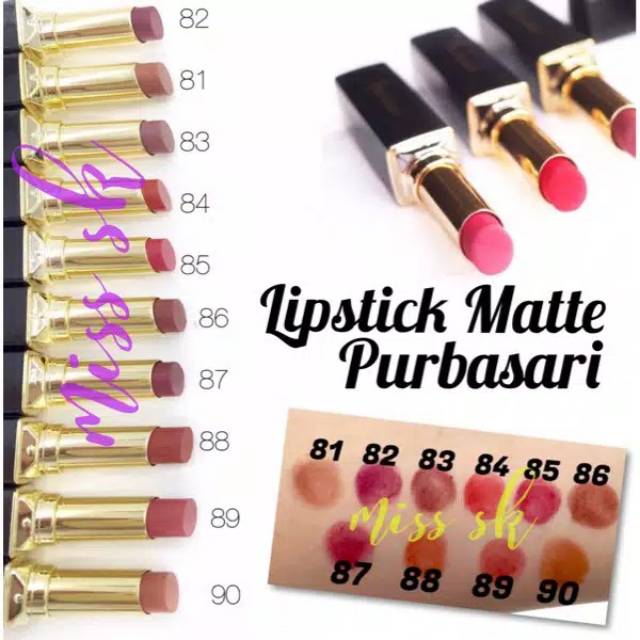 Lipstik matte purbasari