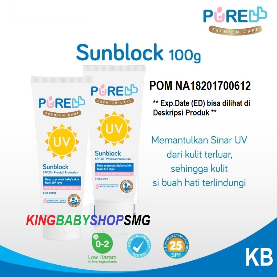 Pure BB Sunblock 50gr & 100gr (SPF 25)