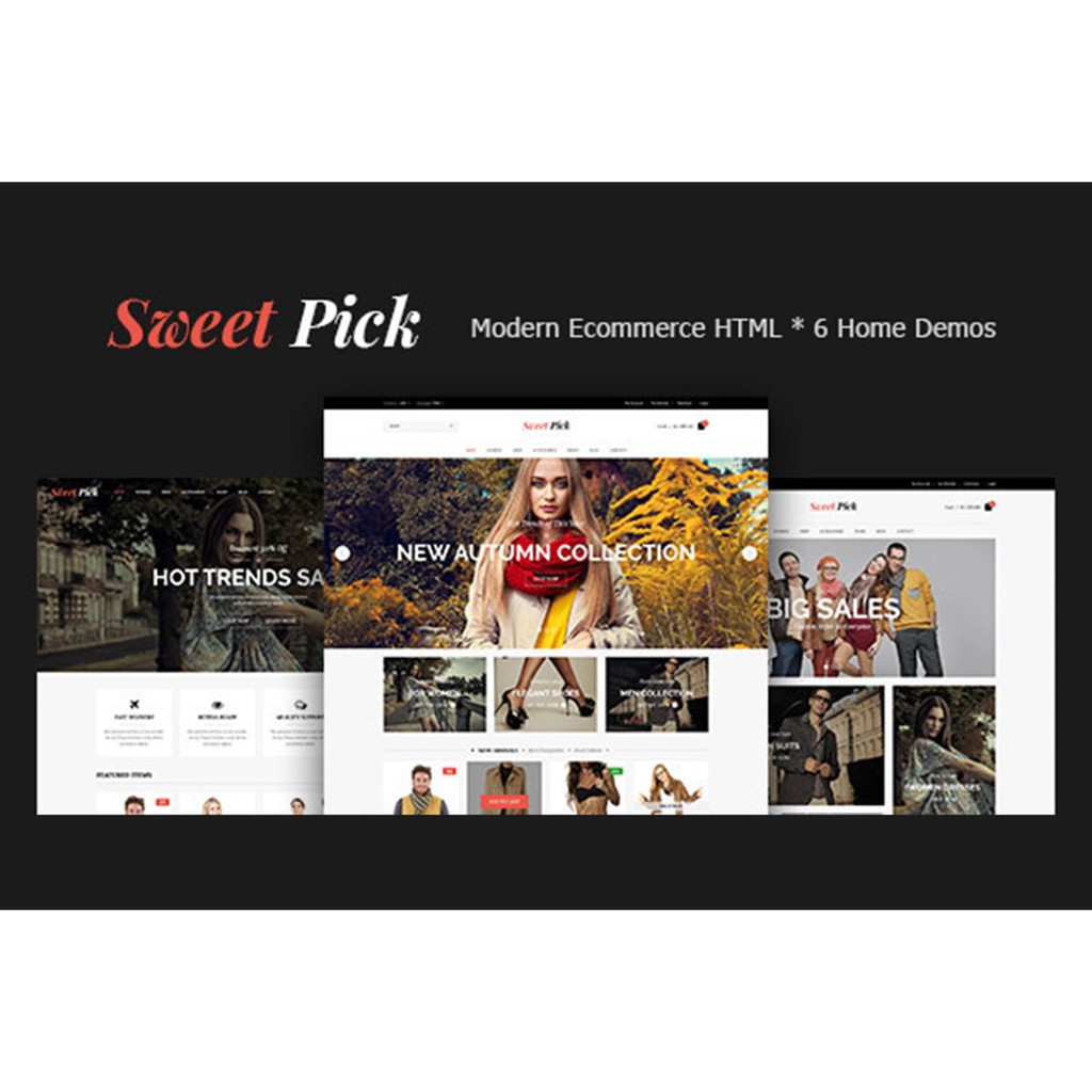 Template Sweet Pick | Modern E-commerce HTML Template Web