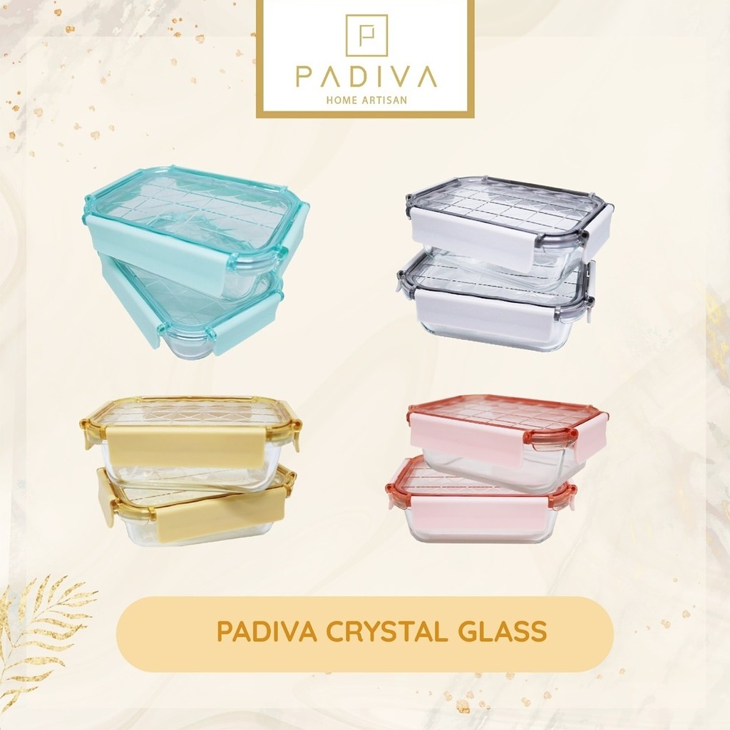 Padiva Glassbox Crystal 1040ml (Mix 2cmp+3cmp)