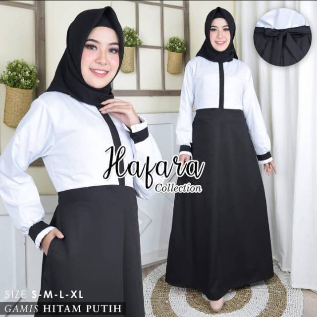 Gamis Dinas hitam putih/PNS/PDH