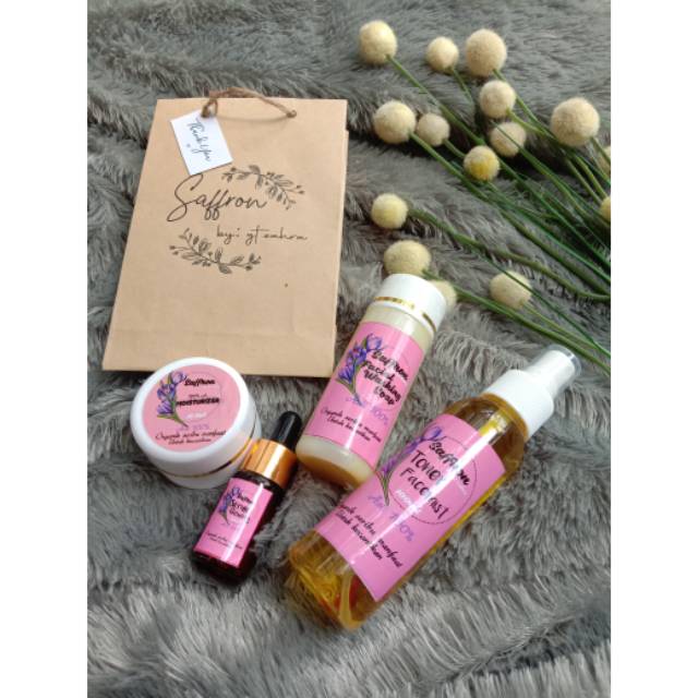 PAKET HEMAT SAFFRON GLOWING/ JERAWAT