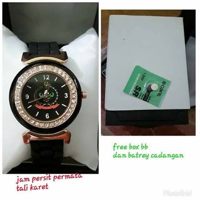 Jam tangan tali rubber