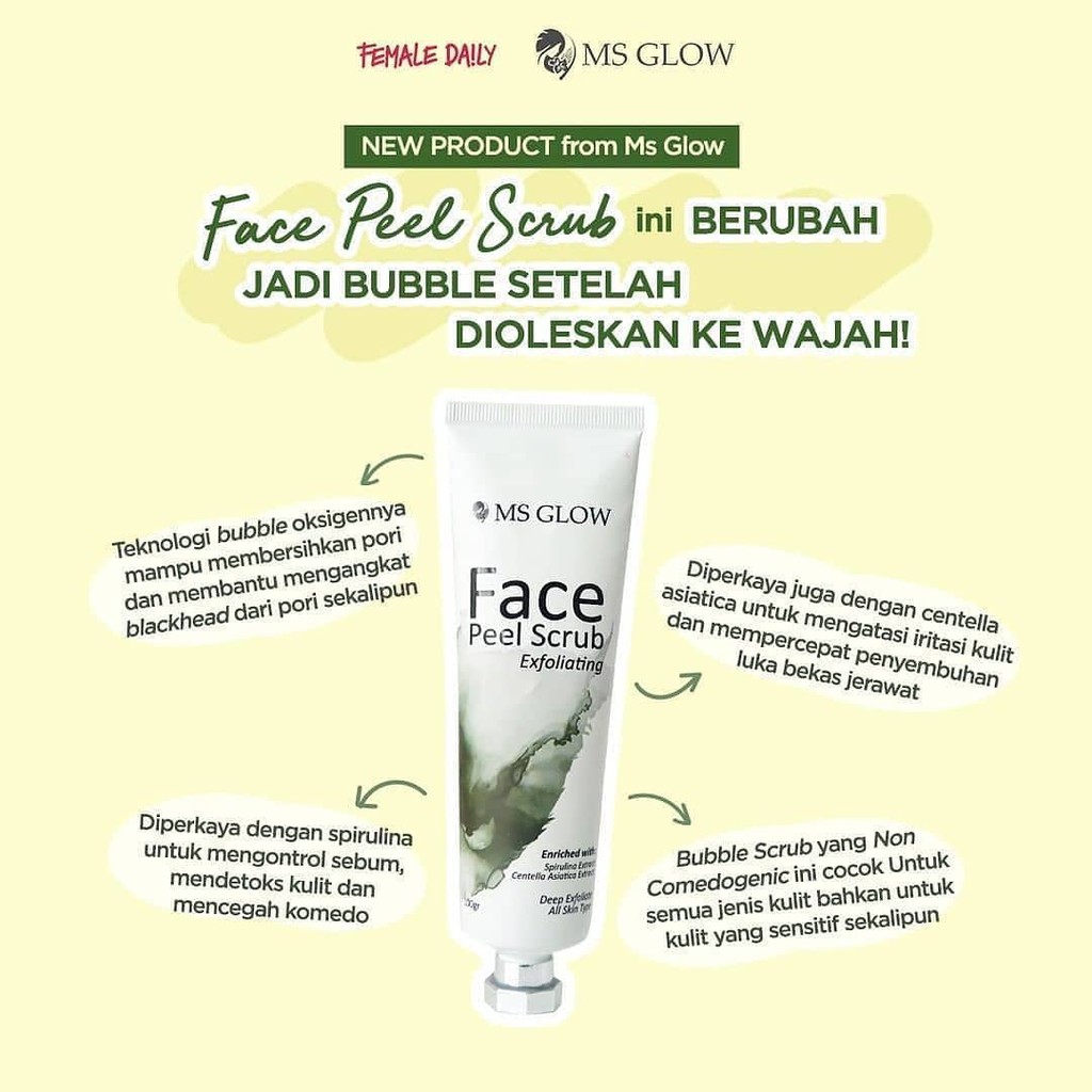 Face peel scrub