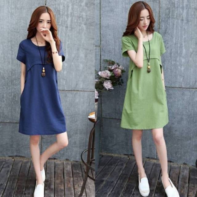 Simple blouse size S sampai 7XL