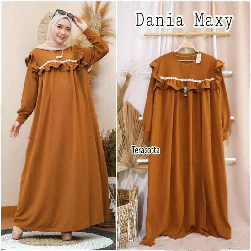 Baju Dania maxi gamis renda